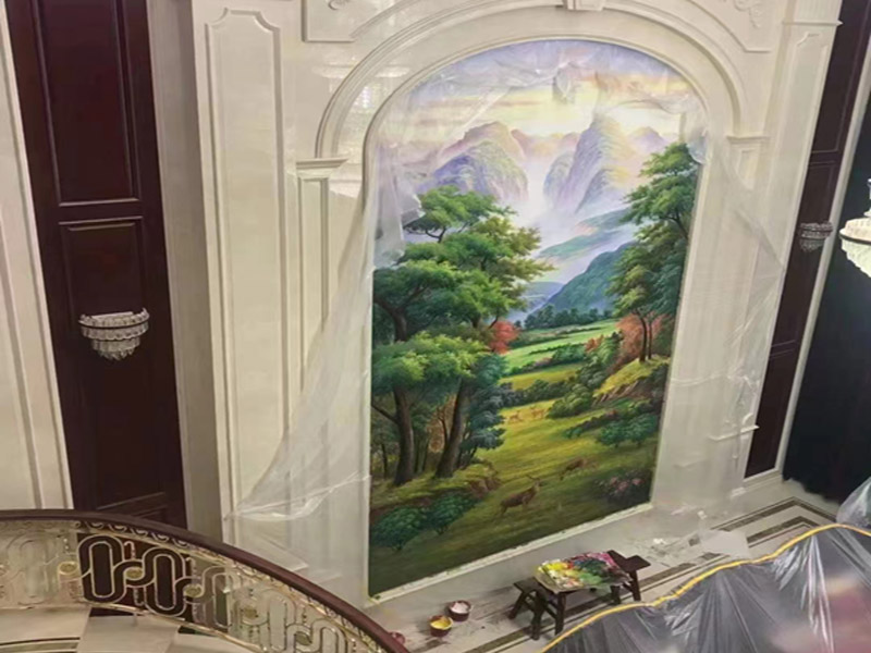 大厅手绘壁画